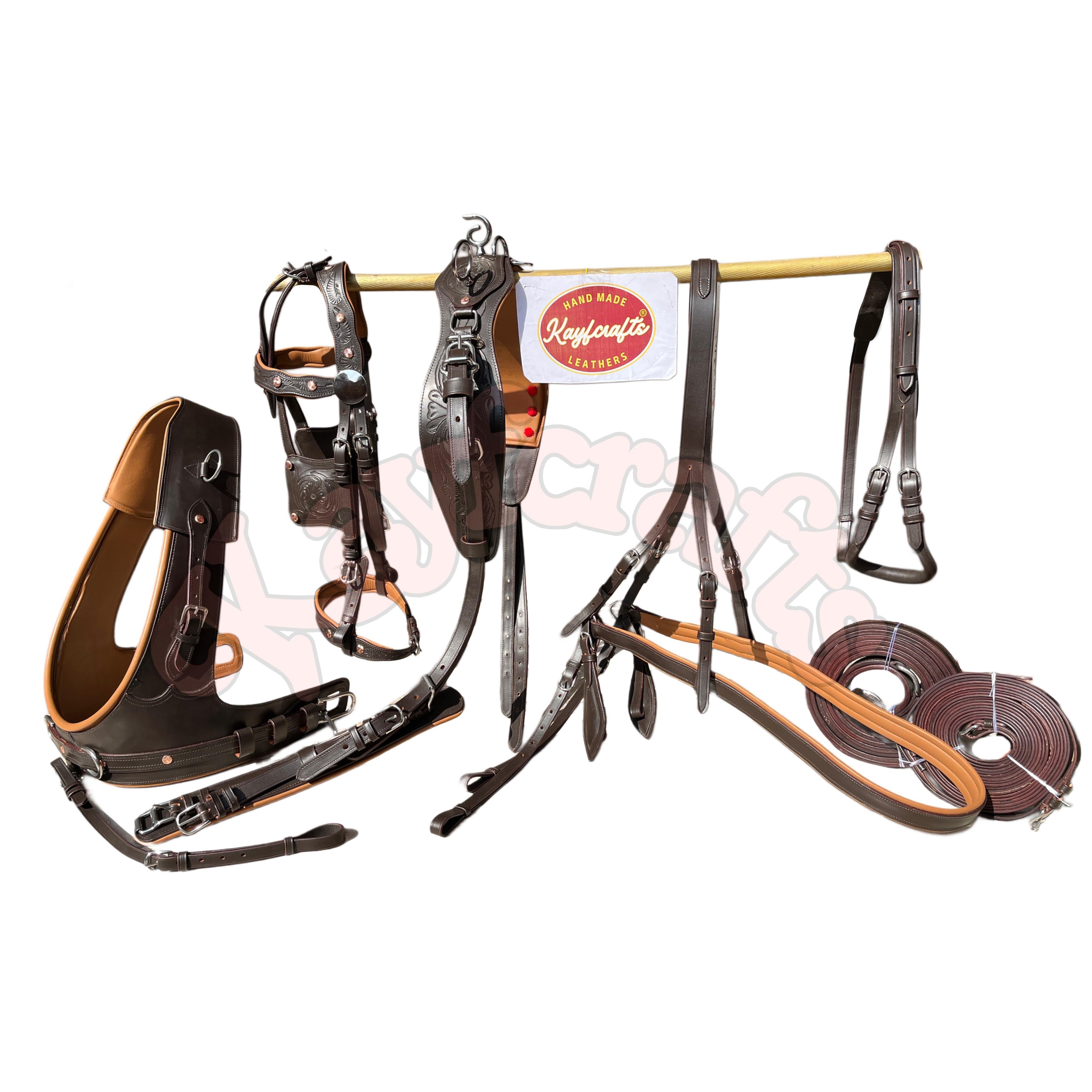 French Collar Horse Harness Set Collection