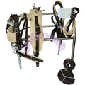 Two Tone Beige and Brown Nylon Horse Driving Harness Single Horse Carriage Harness