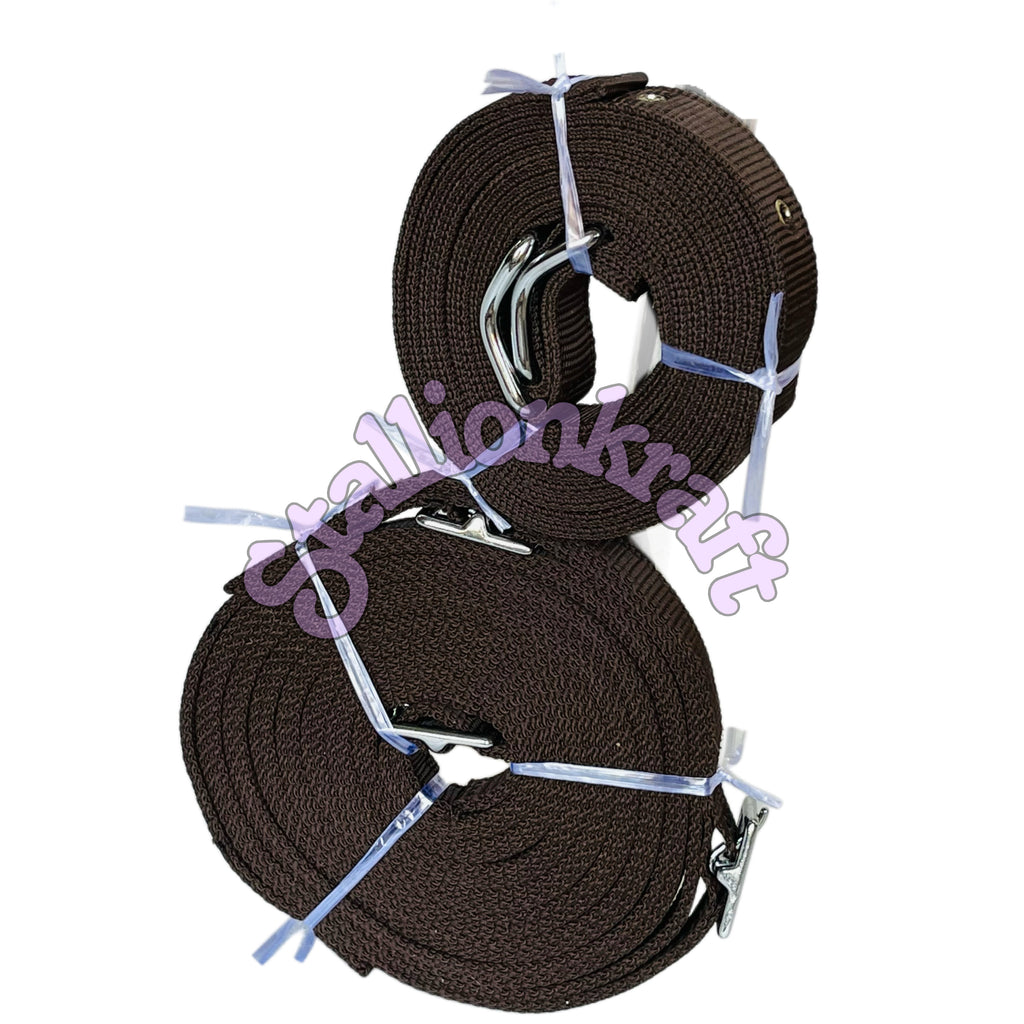 Two Tone Beige and Brown Nylon Horse Driving Harness Single Horse Carriage Harness