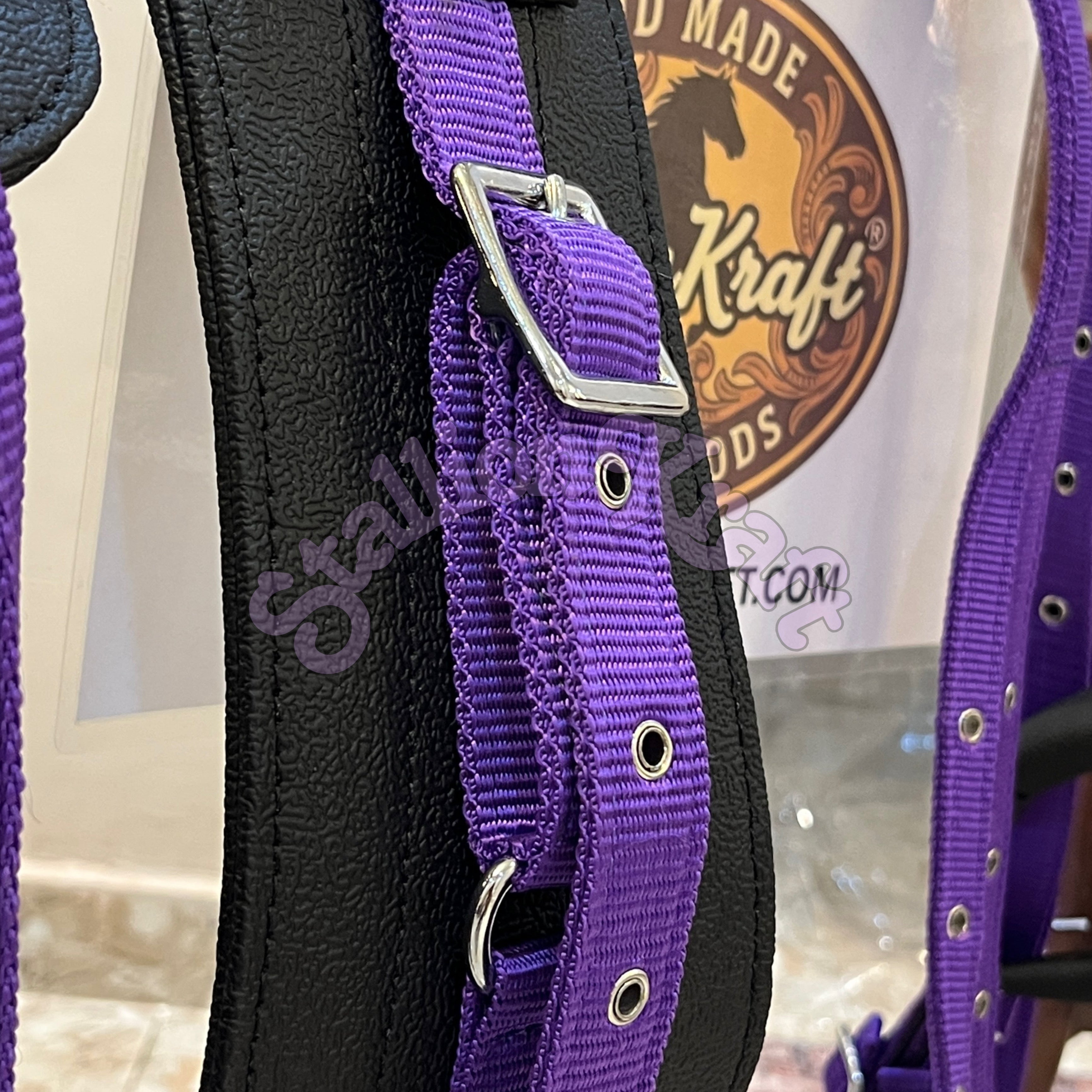 Black and Purple Nylon Horse Driving Harness Horse Carriage, Cart and  Buggy Harness