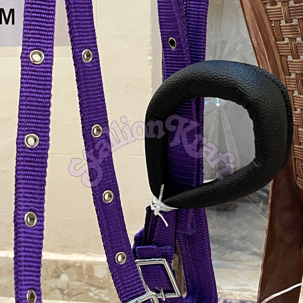 Black and Purple Nylon Horse Driving Harness Horse Carriage, Cart and  Buggy Harness