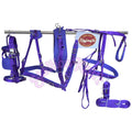 Purple Nylon Horse Driving Harness  Single Horse Carriage and Cart Harness Set