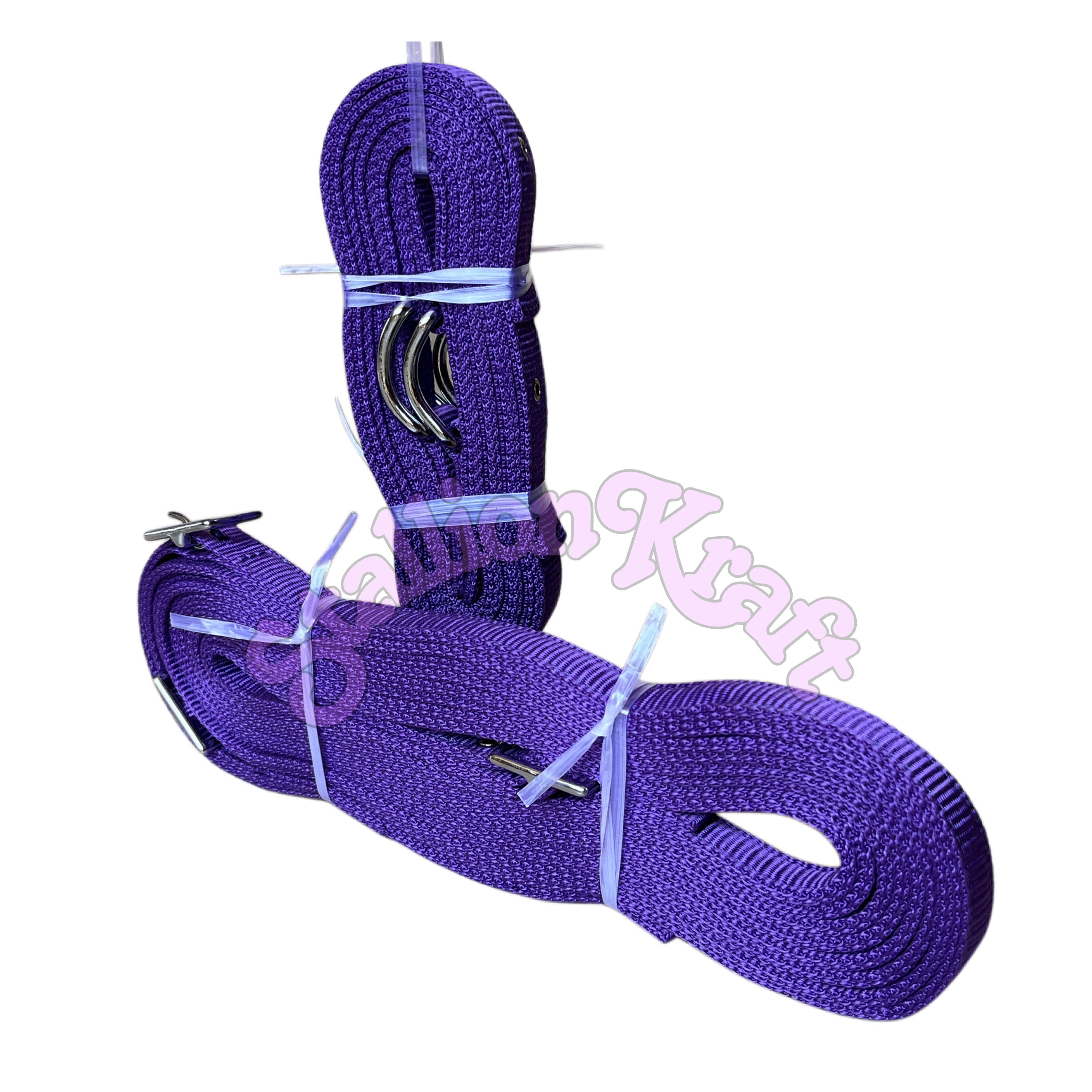 Purple Nylon Horse Driving Harness  Single Horse Carriage and Cart Harness Set