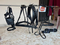 Black Nylon Horse Driving Harness for Carriage, Cart & Buggy Driving